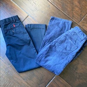 Two pairs of boys pants